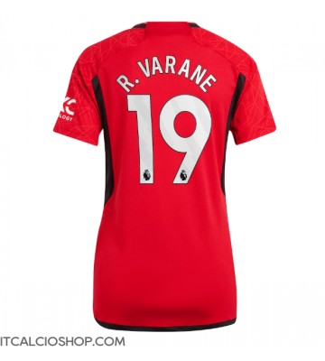 Manchester United Raphael Varane #19 Prima Maglia Femmina 2023-24 Manica Corta